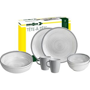 BRUNNER 0830143N.C4X Campinggeschirr-Set für 2 Personen, Tête-À-Tête Bellagio, 8-teilig BRUNNER 0830143N.C4X Campinggeschirr-Set für 2 Personen, Tête-À-Tête Bellagio, 8-teilig