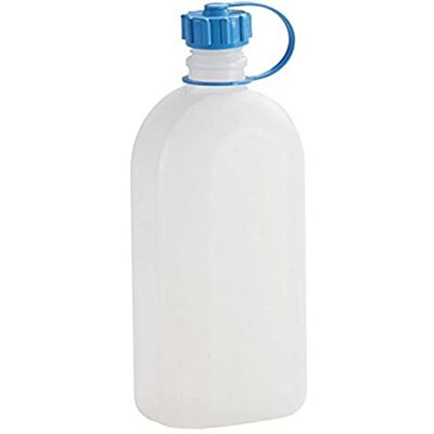 hünersdorff Kunststoffflasche / Trinkflasche / Vorratsflasche mit dichtem Schraubdeckel, Chemie- und Lebensmittelbeständig, 1,5 Liter, Made in Germany, Natur hünersdorff Kunststoffflasche / Trinkflasche / Vorratsflasche mit dichtem Schraubdeckel, Chemie- und Lebensmittelbeständig, 1,5 Liter, Made in Germany, Natur