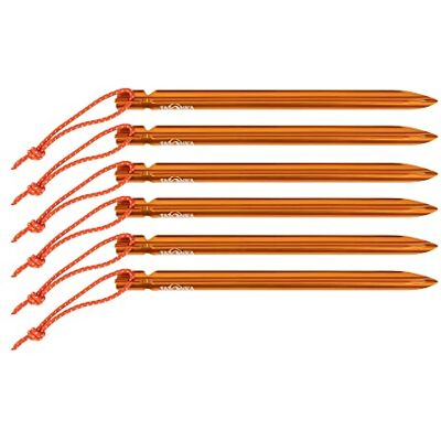 Tatonka Zelthering/Tent Peg Pro 15cm (6 Stück) Ultraleichte Zeltheringe aus Aluminium und mit Y-Profil 19 cm lang und in gut sichtbarem Orange Im 6er-Pack Tatonka Zelthering/Tent Peg Pro 15cm (6 Stück) Ultraleichte Zeltheringe aus Aluminium und mit Y-Profil 19 cm lang und in gut sichtbarem Orange Im 6er-Pack