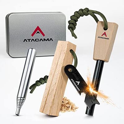 Atacama NEU Feuerstahl Survival Set inkl. Multitool, Kienspan Zunder, Blasrohr und Feuerstein Outdoor Ausrüstung & Bushcraft Ausrüstung Firestarter Ewiges Streichholz Wasserfest Fire Starter Atacama NEU Feuerstahl Survival Set inkl. Multitool, Kienspan Zunder, Blasrohr und Feuerstein Outdoor Ausrüstung & Bushcraft Ausrüstung Firestarter Ewiges Streichholz Wasserfest Fire Starter