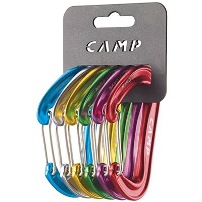 C.A.M.P. Karabiner RACK PACK NANO 22 6 pz C.A.M.P. Karabiner RACK PACK NANO 22 6 pz
