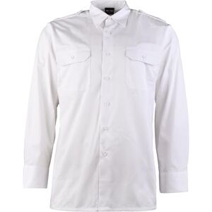 Mil-Tec Diensthemd Langarm• Klassisches Uniformhemd für Behörden, Security & Vereine • Robustes Twill-Gewebe • Schultersystem mit abnehmbaren Klappen • Weiß Mil-Tec Diensthemd Langarm• Klassisches Uniformhemd für Behörden, Security & Vereine • Robustes Twill-Gewebe • Schultersystem mit abnehmbaren Klappen • Weiß