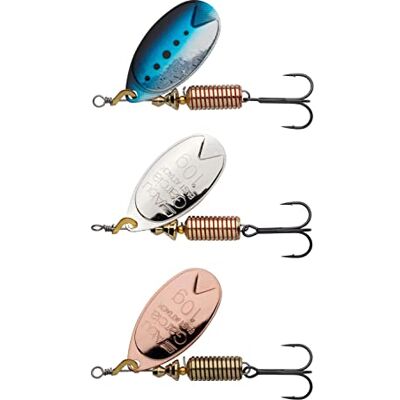 Abu-Garcia Fast Attack Spinner Angelköder – 3er-Pack – ideal für Forelle, Lachs und Meerforelle im Süßwasser – ausbalancierte, präzise, scharfe Haken Abu-Garcia Fast Attack Spinner Angelköder – 3er-Pack – ideal für Forelle, Lachs und Meerforelle im Süßwasser – ausbalancierte, präzise, scharfe Haken