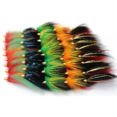 Tigofly 40 Stück/Los Cone Head Tube Fly 5 Muster Streamer Fly Lachsforelle Steelhead Fliegenfischen Fliegen Köder Set Tigofly 40 Stück/Los Cone Head Tube Fly 5 Muster Streamer Fly Lachsforelle Steelhead Fliegenfischen Fliegen Köder Set