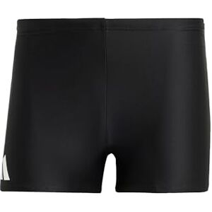 Adidas Men's Solid Swim Boxers, Black/White, XL Adidas Men's Solid Swim Boxers, Black/White, XL