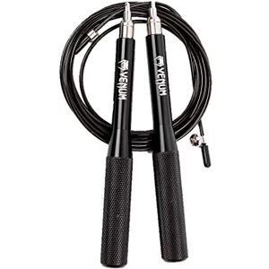 Venum Thunder EVO Jump Rope - Schwarz - 3 m - Aluminumgriffe Venum Thunder EVO Jump Rope - Schwarz - 3 m - Aluminumgriffe