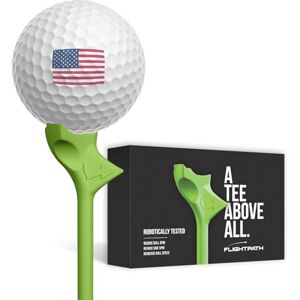 FLIGHTPATH Premium Golf Tees Durable Plastic Golf Tees Designed to Enhance Golf Shot Distance & Precision Robotically Tested to Reduce Ball Spin USGA Approved Golf Equipment (Green, 8 Pack) FLIGHTPATH Premium Golf Tees Durable Plastic Golf Tees Designed to Enhance Golf Shot Distance & Precision Robotically Tested to Reduce Ball Spin USGA Approved Golf Equipment (Green, 8 Pack)