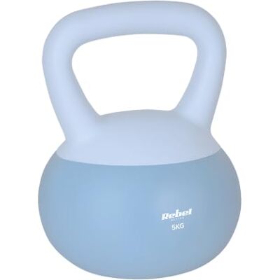 Rebel Electro Rebel Soft Kettlebell 5kg Weiches PVC Safe Silent Hanteln für Fitness Rebel Electro Rebel Soft Kettlebell 5kg Weiches PVC Safe Silent Hanteln für Fitness