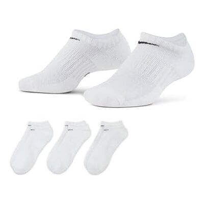 NIKE Unisex U Nk Hverdag Cush 3pr Socken, Weiß / Schwarz, M EU NIKE Unisex U Nk Hverdag Cush 3pr Socken, Weiß / Schwarz, M EU