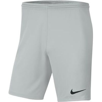 NIKE Dri-Fit Park 3 Fußballshorts Für Ältere Kinder, Grey Fog/Black, BV6865-097, M NIKE Dri-Fit Park 3 Fußballshorts Für Ältere Kinder, Grey Fog/Black, BV6865-097, M