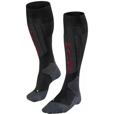 FALKE Damen Skisocken SK5 Expert W Kh Seide Funktionsmaterial warm dünn 1 Paar, Schwarz Black-Mix 3010, 37-38 FALKE Damen Skisocken SK5 Expert W Kh Seide Funktionsmaterial warm dünn 1 Paar, Schwarz Black-Mix 3010, 37-38
