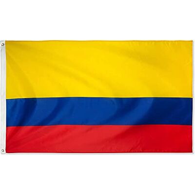 Yoeyang Flagge Kolumbien 100 x 150 cm, Gelb, Patriotisch, Unisex, Polyester, Mastmontage, Maschinenwäsche Yoeyang Flagge Kolumbien 100 x 150 cm, Gelb, Patriotisch, Unisex, Polyester, Mastmontage, Maschinenwäsche