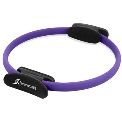 ProSource Fit Pilates Resistance Ring, 14" Diameter with Dual Grip Handles for Core Strength, Thigh Toning, Purple ProSource Fit Pilates Resistance Ring, 14" Diameter with Dual Grip Handles for Core Strength, Thigh Toning, Purple