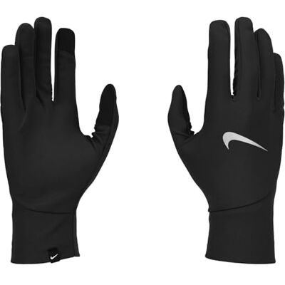 NIKE Herren Pacer Lightweight Running Gloves Laufhandschuhe Training Sporthandschuhe leicht, Black/Black/Silver, L NIKE Herren Pacer Lightweight Running Gloves Laufhandschuhe Training Sporthandschuhe leicht, Black/Black/Silver, L