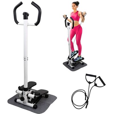 Mobiclinic ®, Stepper mit Lenker, Höhenverstellbar, LCD-Monitor, Einstellbare Intensität, rutschfeste Pedale, Step-by-Step-Maschine, Kompakt, Heimtraining, Step-Pro Mobiclinic ®, Stepper mit Lenker, Höhenverstellbar, LCD-Monitor, Einstellbare Intensität, rutschfeste Pedale, Step-by-Step-Maschine, Kompakt, Heimtraining, Step-Pro