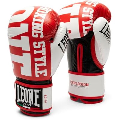 LEONE 1947 , Boxing Gloves Explosion Unisex 16OZ Red GN055 LEONE 1947 , Boxing Gloves Explosion Unisex 16OZ Red GN055