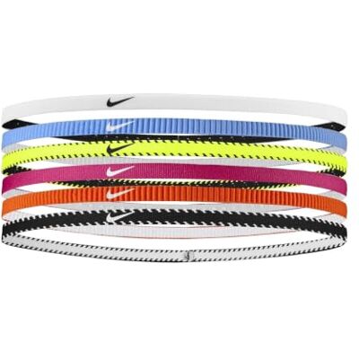 NIKE Herren Flex Classic Slim Headbands 6er Pack Stirnbänder Running Fitness Training Sport Haarband Set schmal, Volt/Vivid Pink/White, One Size NIKE Herren Flex Classic Slim Headbands 6er Pack Stirnbänder Running Fitness Training Sport Haarband Set schmal, Volt/Vivid Pink/White, One Size