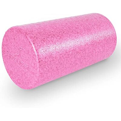 ProSource Fit High Density Foam Rollers 12 inches long, Firm Full Body Athletic Massager for Back Stretching, Yoga, Pilates, Post Workout Trigger Point Release, Pink ProSource Fit High Density Foam Rollers 12 inches long, Firm Full Body Athletic Massager for Back Stretching, Yoga, Pilates, Post Workout Trigger Point Release, Pink