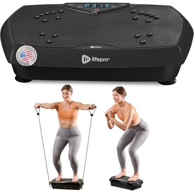Lifepro Vibrationsplatten-Trainingsgerät – Hexaplate für Lymphdrainage und Gewichtsabnahme – mit LED-Anzeige, Fernbedienung und leisem Motor (Black) Lifepro Vibrationsplatten-Trainingsgerät – Hexaplate für Lymphdrainage und Gewichtsabnahme – mit LED-Anzeige, Fernbedienung und leisem Motor (Black)