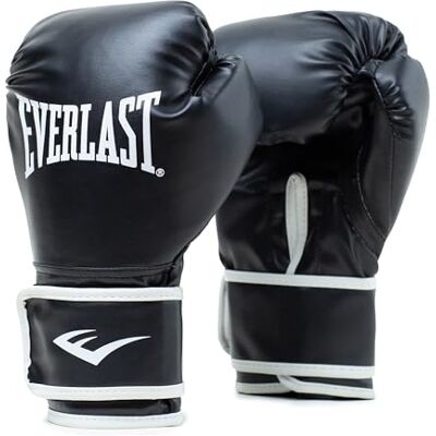 Everlast Core 2 Boxhandschuhe, Kunstleder-Boxhandschuhe für Sandsack, Pratzenarbeit & Fitness, Klettverschluss, doppellagige Schaumstoffpolsterung, ergonomischer Griff – Original Everlast Core 2 Boxhandschuhe, Kunstleder-Boxhandschuhe für Sandsack, Pratzenarbeit & Fitness, Klettverschluss, doppellagige Schaumstoffpolsterung, ergonomischer Griff – Original