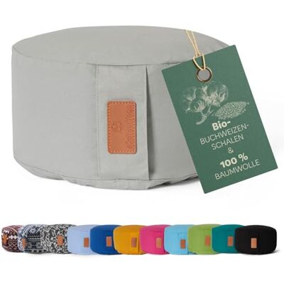 DoYourYoga - Vishnu - Grau - 30x30x15 cm - Yoga bolster DoYourYoga - Vishnu - Grau - 30x30x15 cm - Yoga bolster