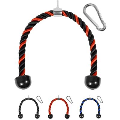 Yes4All BXGM Trizepsseil, 91.4 cm, Rot/Schwarz Yes4All BXGM Trizepsseil, 91.4 cm, Rot/Schwarz