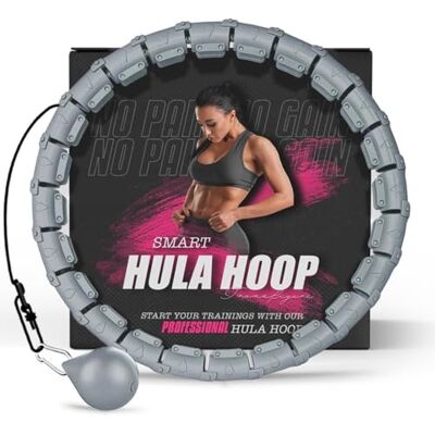 Active 100 Hula Hoop Reifen Erwachsene Abnehmen und Massage, hulahuppreif zum abnehmen trainiert Hüfte, Beine, Po, hoopie der nie Herunterfällt, Hula Hoop mit Gewicht Kugel inkl Active 100 Hula Hoop Reifen Erwachsene Abnehmen und Massage, hulahuppreif zum abnehmen trainiert Hüfte, Beine, Po, hoopie der nie Herunterfällt, Hula Hoop mit Gewicht Kugel inkl