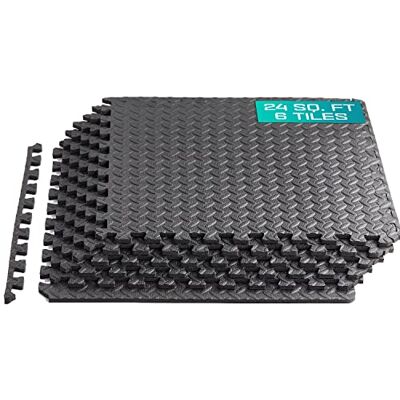 Yes4All Interlocking Bodenschutzmatte Fitness, 6,12,30 Stück (60x60cm), Puzzlematte Bodenmatte für Fitnessgerät, Bodenschutzmatte Fitnessgerät, Fitness Matten Bodenmatte für Home Gym, Garage Yes4All Interlocking Bodenschutzmatte Fitness, 6,12,30 Stück (60x60cm), Puzzlematte Bodenmatte für Fitnessgerät, Bodenschutzmatte Fitnessgerät, Fitness Matten Bodenmatte für Home Gym, Garage