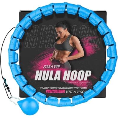 Active 100 Gewichteter Hula Hoop, Infinity Smart Hula Hoops mit 16 Knoten, 360 Grad Auto-Spinning Ballmassage, Infinity Hoop für Erwachsene, Fitnessgerät zur Gewichtsabnahme Active 100 Gewichteter Hula Hoop, Infinity Smart Hula Hoops mit 16 Knoten, 360 Grad Auto-Spinning Ballmassage, Infinity Hoop für Erwachsene, Fitnessgerät zur Gewichtsabnahme