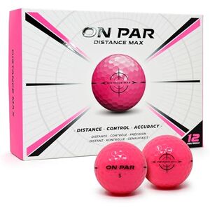 ON PAR Distance Max Golfbälle – 12er-Pack für verbesserte Distanz, Kontrolle und Genauigkeit, ideales Golfgeschenk für alle Schwunggeschwindigkeiten mit kräftiger Zielgrafik, Premium-Golfzubehör, Rosa ON PAR Distance Max Golfbälle – 12er-Pack für verbesserte Distanz, Kontrolle und Genauigkeit, ideales Golfgeschenk für alle Schwunggeschwindigkeiten mit kräftiger Zielgrafik, Premium-Golfzubehör, Rosa