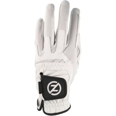 Zero Friction Herren Ultra Feel Cabretta-Leder Linke Hand Golfhandschuh, Weiß Zero Friction Herren Ultra Feel Cabretta-Leder Linke Hand Golfhandschuh, Weiß