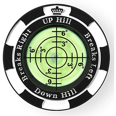 Prodigora SlopeMaster ProGreen Reader – Golfballmarker mit hoher Präzision, Green-Reading-Hilfe, Golfzubehör für Damen und Herren (schwarz) Prodigora SlopeMaster ProGreen Reader – Golfballmarker mit hoher Präzision, Green-Reading-Hilfe, Golfzubehör für Damen und Herren (schwarz)