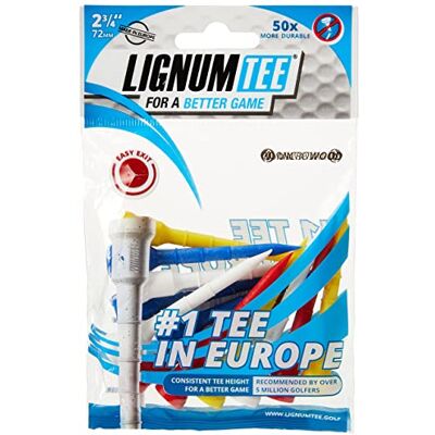 LIGNUM Tee Tees 72Mm As Tasche 12Pcs Golf Tees (Plastik) Farbe: Multicolor: Größe: 72 mm LIGNUM Tee Tees 72Mm As Tasche 12Pcs Golf Tees (Plastik) Farbe: Multicolor: Größe: 72 mm