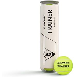 Dunlop Tennisball Trainer, VDT Offizieller, Premium Tennis Trainingsball für Sand, Hartplätze und Rasen (4 Bälle) Dunlop Tennisball Trainer, VDT Offizieller, Premium Tennis Trainingsball für Sand, Hartplätze und Rasen (4 Bälle)