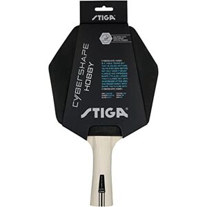 Stiga Cybershape Hobby-Tischtennisracket, leicht zu spielender Pingpong-Schläger mit sechseckiger Form für Anfänger und Vereinsspieler Stiga Cybershape Hobby-Tischtennisracket, leicht zu spielender Pingpong-Schläger mit sechseckiger Form für Anfänger und Vereinsspieler