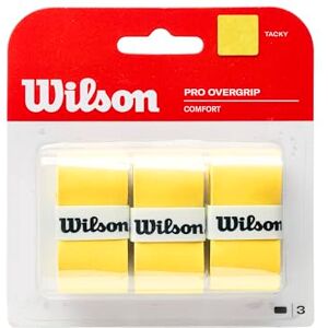 WILSON Unisex Griffband Pro Overgrip, gelb, 3 Stück, WRZ4014YE WILSON Unisex Griffband Pro Overgrip, gelb, 3 Stück, WRZ4014YE