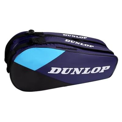 Dunlop FX Club 6 Racket Bag – Tennistasche für bis zu 6 Schläger, Violett/Schwarz/Cyan Dunlop FX Club 6 Racket Bag – Tennistasche für bis zu 6 Schläger, Violett/Schwarz/Cyan