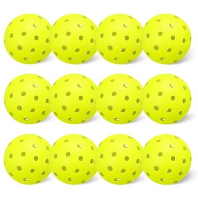 Amazon Basics Pickleball-Bälle für den Außenbereich, 7,4cm, Gelb Amazon Basics Pickleball-Bälle für den Außenbereich, 7,4cm, Gelb