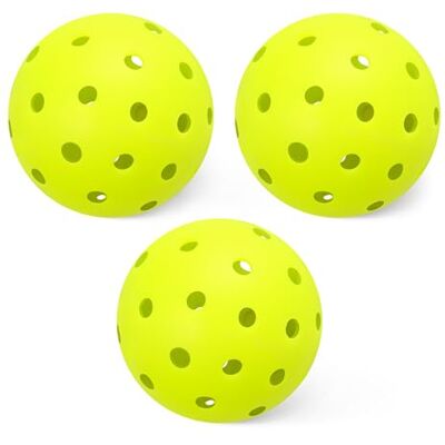 Amazon Basics Pickleball-Bälle für den Außenbereich, 7,4cm, Gelb Amazon Basics Pickleball-Bälle für den Außenbereich, 7,4cm, Gelb