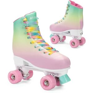 ATTABO Rollerskates Aquatica 39-42 EU Aluminium Rollschuhe Buntes Design 82A Räder 54mm x 32mm Fingerschutz Sicheres Bremsen Langlebige Materialien ABEC-5 Mehrfarbig Größenanpassung ATTABO Rollerskates Aquatica 39-42 EU Aluminium Rollschuhe Buntes Design 82A Räder 54mm x 32mm Fingerschutz Sicheres Bremsen Langlebige Materialien ABEC-5 Mehrfarbig Größenanpassung