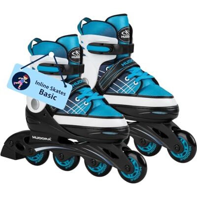 HUDORA Inline Skates Basic in Blue/Mint Inliner für Kinder & Jugendliche in versch. Größen Roller Skates bis zu 4 Größen verstellbar Ideal als hochwertiges Einstiegsmodell HUDORA Inline Skates Basic in Blue/Mint Inliner für Kinder & Jugendliche in versch. Größen Roller Skates bis zu 4 Größen verstellbar Ideal als hochwertiges Einstiegsmodell