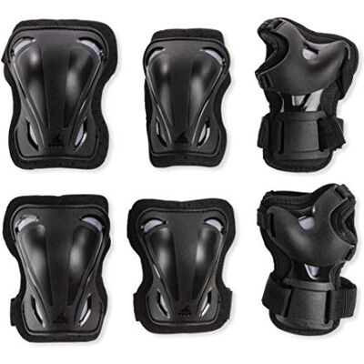 Rollerblade Skate Gear 3 Pack Schutzausrüstung, Knieschützer, Ellbogenschützer und Handgelenkschoner, Inlineskating, Multisportschutz, Unisex Rollerblade Skate Gear 3 Pack Schutzausrüstung, Knieschützer, Ellbogenschützer und Handgelenkschoner, Inlineskating, Multisportschutz, Unisex