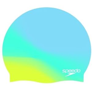 Speedo Junior Multi Silicone Badekappe für Unisex Kinder, Blau, One Size Speedo Junior Multi Silicone Badekappe für Unisex Kinder, Blau, One Size