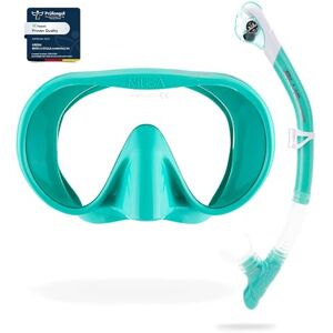 Cressi Musa & Scilla Aqua Green Mask & Snorkel Kits, Aqua Grün, Einheitsgröße, Erwachsene Cressi Musa & Scilla Aqua Green Mask & Snorkel Kits, Aqua Grün, Einheitsgröße, Erwachsene