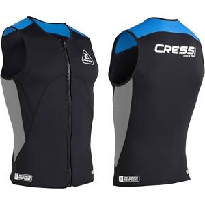 Cressi Guardian Man Neoprene Zipper Vest Black/Blue 2mm, M/3 Weste aus Neopren 2mm, zum Schwimmen, Schnorcheln, Stand Up Paddling, Surfen, Kajakfahren und Wassersport, Schwarz/Blau, M/3, Herren Cressi Guardian Man Neoprene Zipper Vest Black/Blue 2mm, M/3 Weste aus Neopren 2mm, zum Schwimmen, Schnorcheln, Stand Up Paddling, Surfen, Kajakfahren und Wassersport, Schwarz/Blau, M/3, Herren