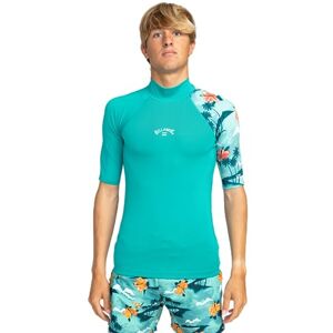 BILLABONG Contrast Allover Rashguard Surf für Männer Aqua M BILLABONG Contrast Allover Rashguard Surf für Männer Aqua M
