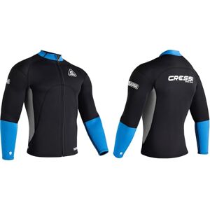 Cressi Guardian Man Neoprene Jacket Black/Blue 2mm, 3XL/7 Jacke aus Neopren 2mm, zum Schwimmen, Schnorcheln, Stand Up Paddling, Surfen, Kajakfahren und Wassersport, Schwarz/Blau, 3XL/7, Herren Cressi Guardian Man Neoprene Jacket Black/Blue 2mm, 3XL/7 Jacke aus Neopren 2mm, zum Schwimmen, Schnorcheln, Stand Up Paddling, Surfen, Kajakfahren und Wassersport, Schwarz/Blau, 3XL/7, Herren