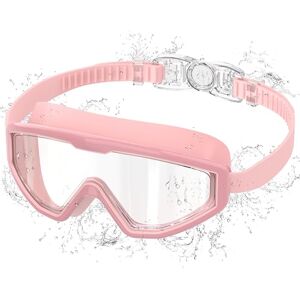 Ambienden Schwimmbrille Kinder, Taucherbrille Kinder mit Anti-Beschlag & UV-Schutz, Weitwinkel-Sicht, Ein-Knopf-Einstellung, Silikondichtung, Unisex Kinder Schwimmbrille für 3-12 Jahre, Pink Ambienden Schwimmbrille Kinder, Taucherbrille Kinder mit Anti-Beschlag & UV-Schutz, Weitwinkel-Sicht, Ein-Knopf-Einstellung, Silikondichtung, Unisex Kinder Schwimmbrille für 3-12 Jahre, Pink