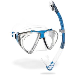 Cressi Penta & Alpha Combo Clear/Blue Penta Maske + Alpha Schnorchel zum Tauchen und Schnorcheln, Transparent/Blau, Einheitsgröße, Unisex Cressi Penta & Alpha Combo Clear/Blue Penta Maske + Alpha Schnorchel zum Tauchen und Schnorcheln, Transparent/Blau, Einheitsgröße, Unisex