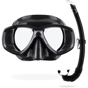 Cressi Perla Mare Taucherbrille & Schnorchelset Für Erwachsene Schnorchelmaske mit Gehärtetem Glas Anatomisch Geformtes Mundstück Mikrometrische Schnallen Schwarz/Schwarz Kombi Set Cressi Perla Mare Taucherbrille & Schnorchelset Für Erwachsene Schnorchelmaske mit Gehärtetem Glas Anatomisch Geformtes Mundstück Mikrometrische Schnallen Schwarz/Schwarz Kombi Set